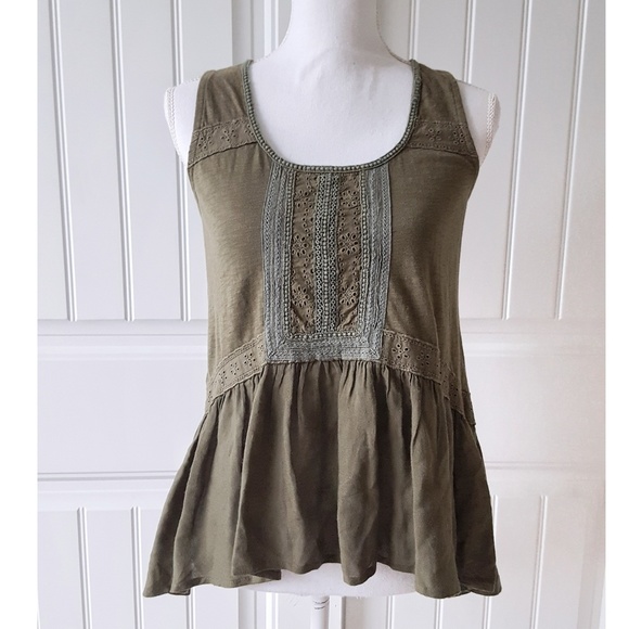 Anthropologie Meadow Rue Peplum Top - Picture 6 of 6